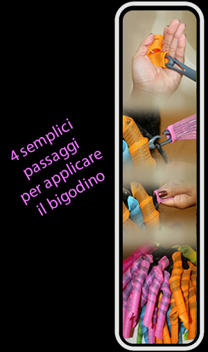 Il bigodino si applica in 4 semplici passaggi